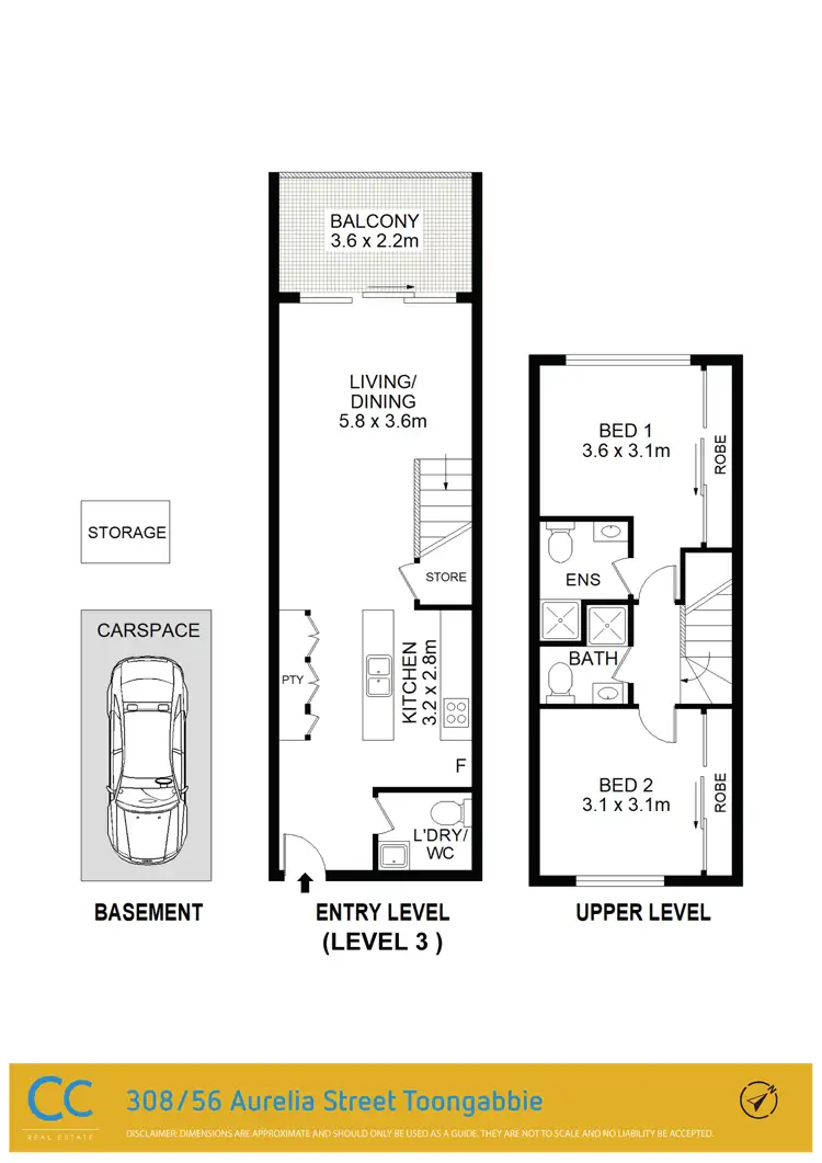Floorplan of Homely unit listing, 308/56 Aurelia Street, Toongabbie NSW 2146