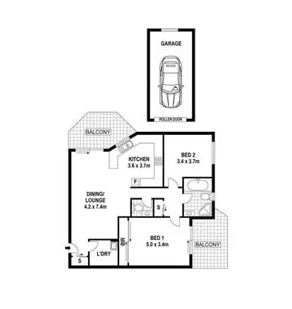 Floorplan of Homely unit listing, 12/17-21 Todd Street, Merrylands West NSW 2160