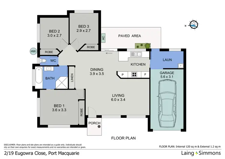 Floorplan of Homely villa listing, 2/19 Eugowra Close, Port Macquarie NSW 2444
