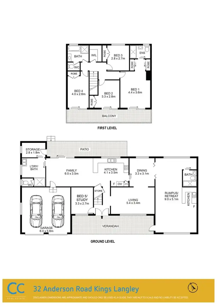 Floorplan of Homely house listing, 32 Anderson Road, Kings Langley NSW 2147