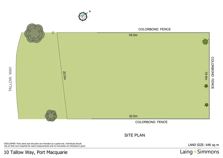 Floorplan of Homely land listing, 10 Tallow Way, Port Macquarie NSW 2444