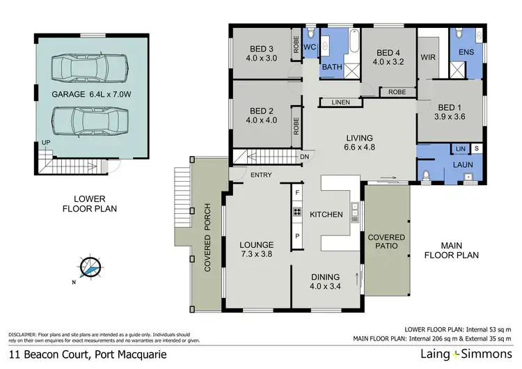 Floorplan of Homely house listing, 11 Beacon Court, Port Macquarie NSW 2444