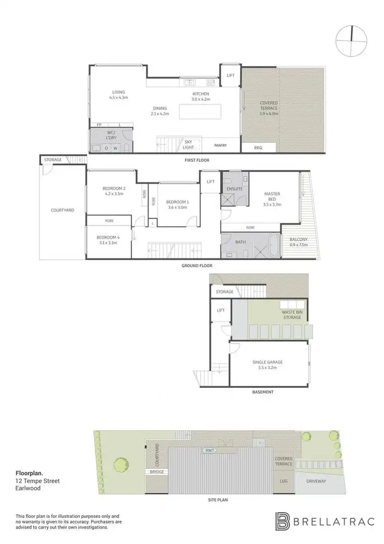 Floorplan of Homely house listing, 12 Tempe St, Earlwood NSW 2206