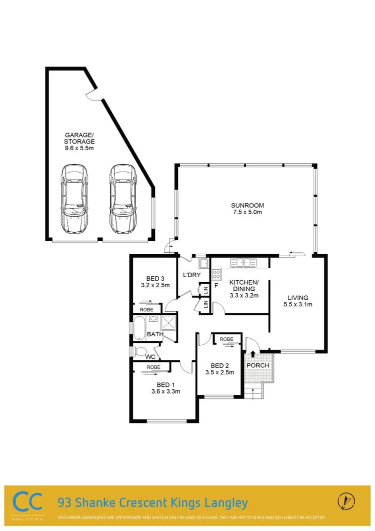 Floorplan of Homely house listing, 93 Shanke Cres, Kings Langley NSW 2147