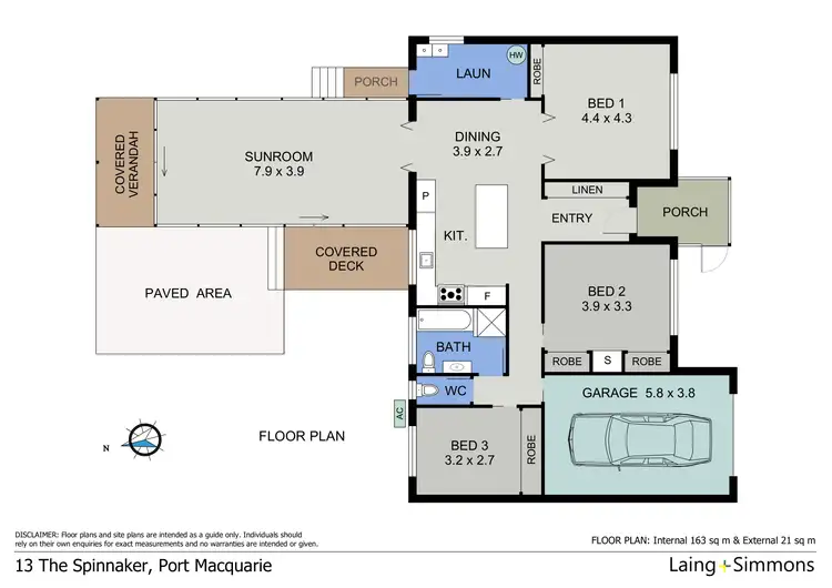 Floorplan of Homely house listing, 13 The Spinnaker, Port Macquarie NSW 2444