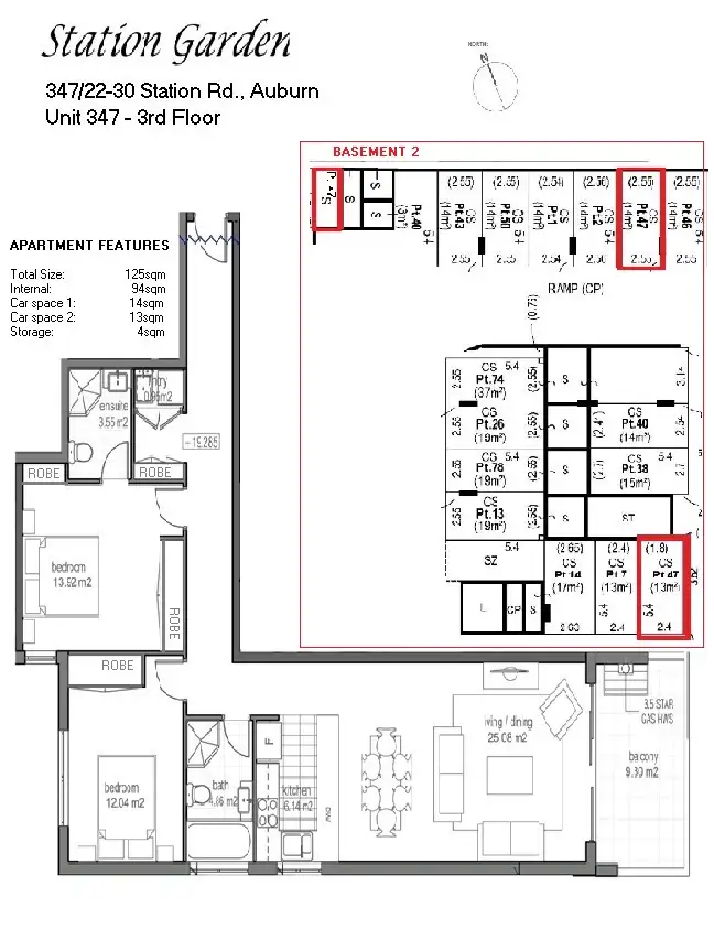 Floorplan of Homely apartment listing, 347/22 Station Road, Auburn NSW 2144