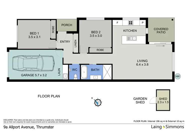 Floorplan of Homely villa listing, 9A Allport Avenue, Port Macquarie NSW 2444