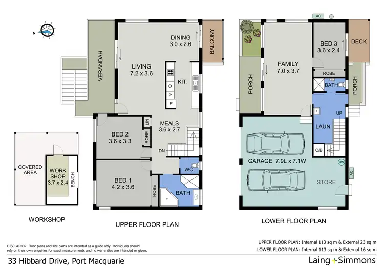 Floorplan of Homely house listing, 33 Hibbard Drive, Port Macquarie NSW 2444