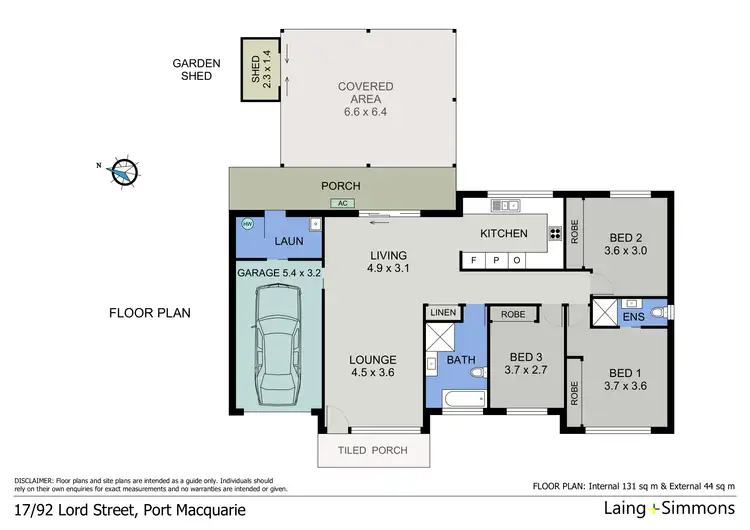 Floorplan of Homely villa listing, 17/92 Lord Street, Port Macquarie NSW 2444
