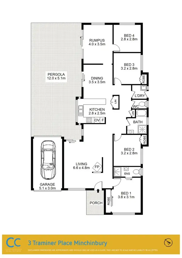 Floorplan of Homely house listing, 3 Traminer Place, Minchinbury NSW 2770
