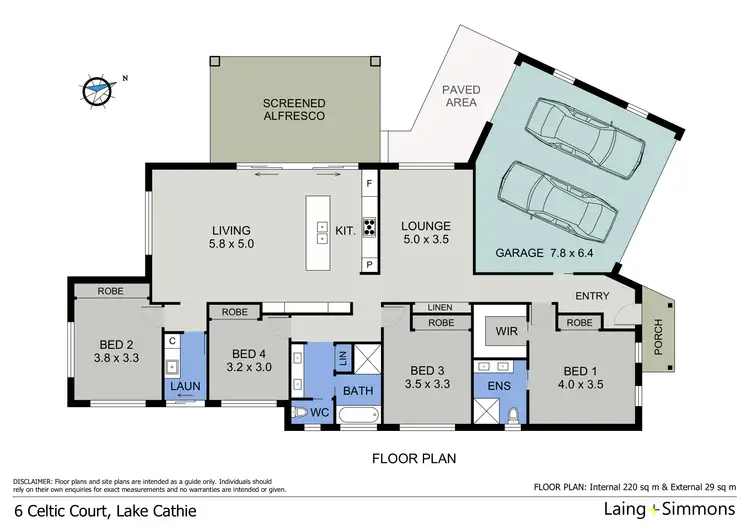 Floorplan of Homely house listing, 6 Celtic Court, Lake Cathie NSW 2445