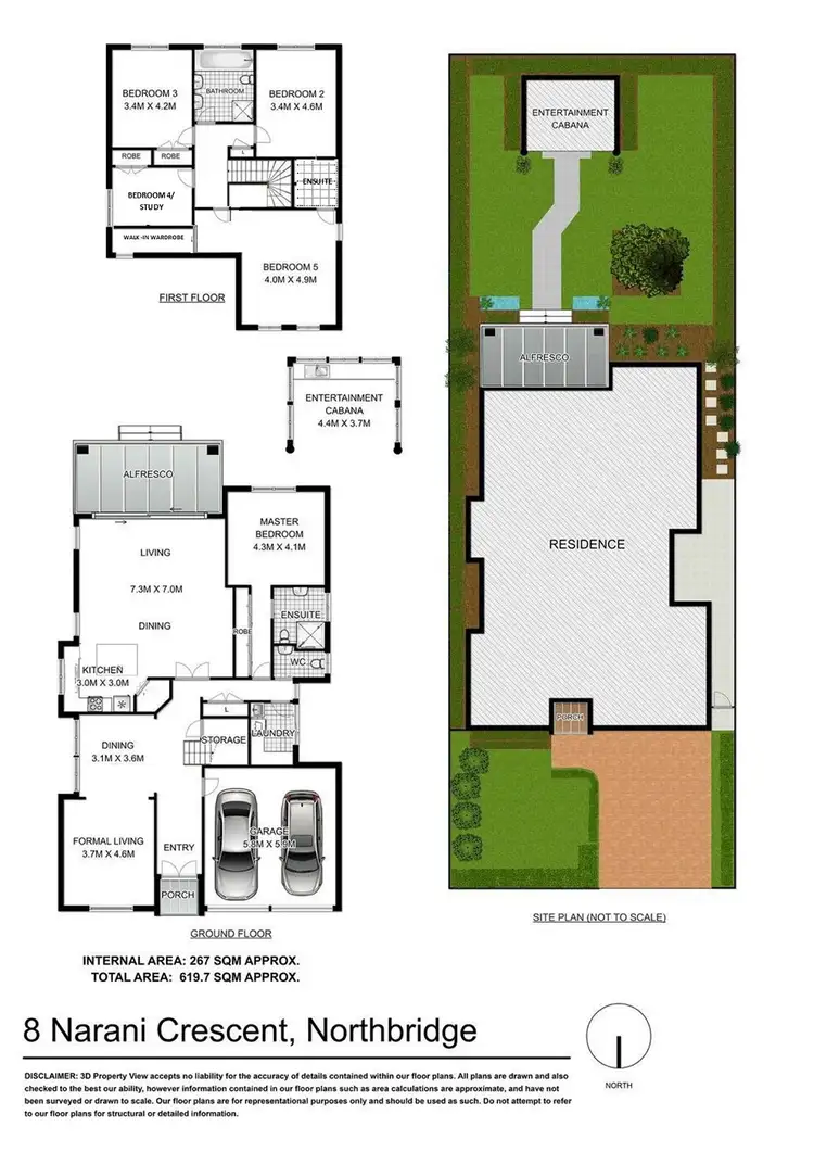 Floorplan of Homely house listing, 8 Narani Crescent, Northbridge NSW 2063