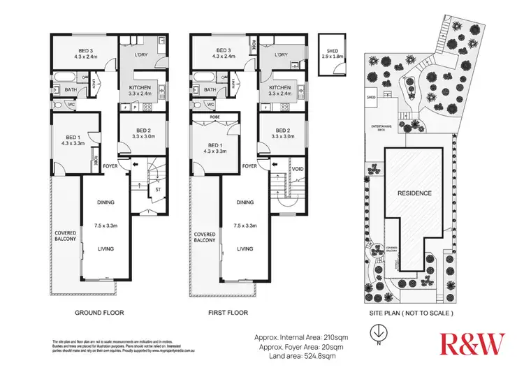 Floorplan of Homely semi-detached listing, 40A Pine Street East, Cammeray NSW 2062