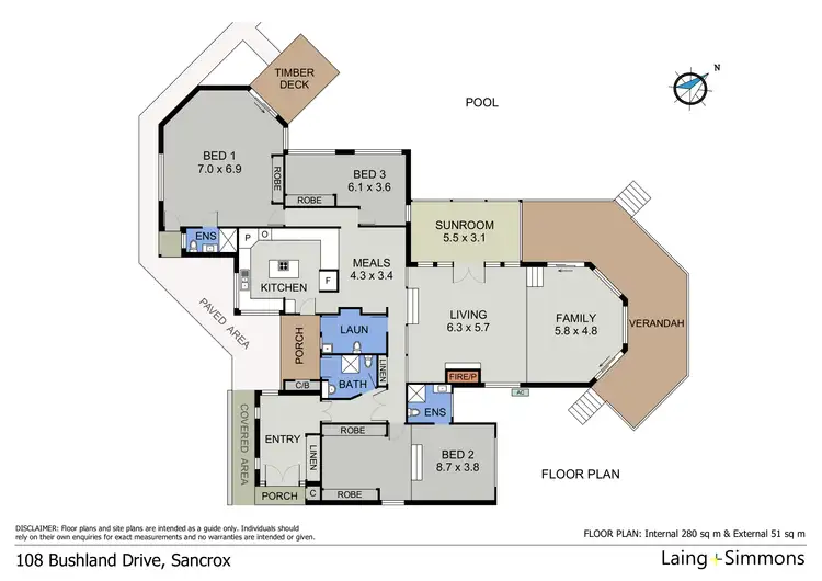 Floorplan of Homely house listing, 108 Bushland Drive, Sancrox NSW 2446