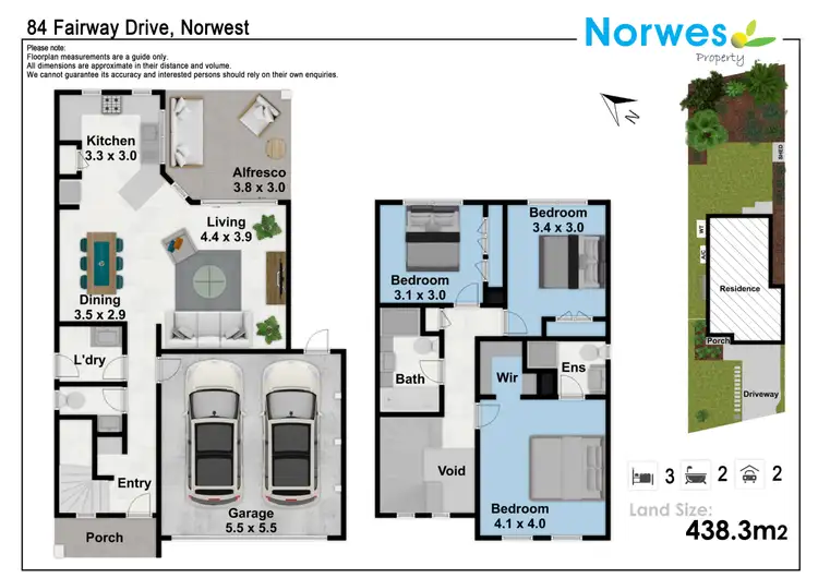Floorplan of Homely house listing, 84 Fairway Drive, Norwest NSW 2153