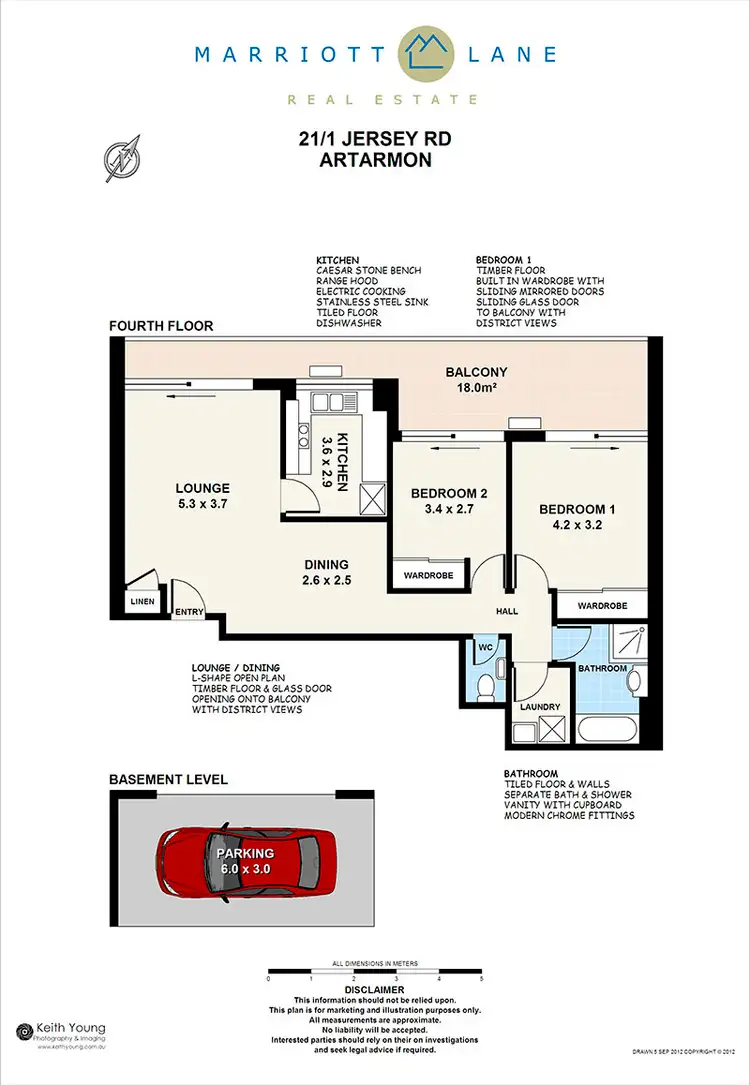 Floorplan of Homely unit listing, 21/1 Jersey Road, Artarmon NSW 2064