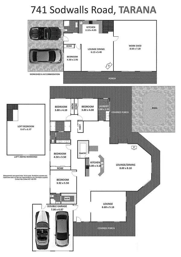 Floorplan of Homely rural property listing, 741 Sodwalls Road, Tarana NSW 2787