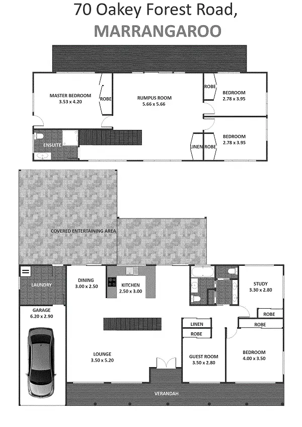 Floorplan of Homely house listing, 70 OakeyForest Road, Marrangaroo NSW 2790