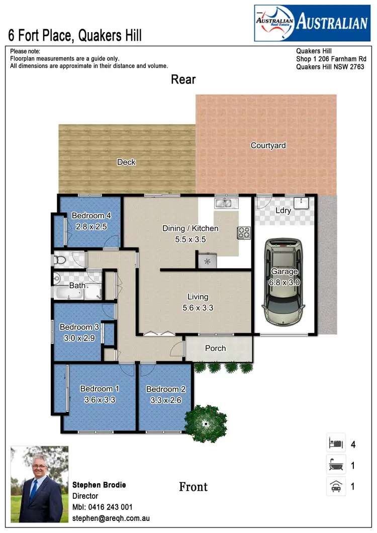 Floorplan of Homely house listing, 6 Fort Place, Quakers Hill NSW 2763