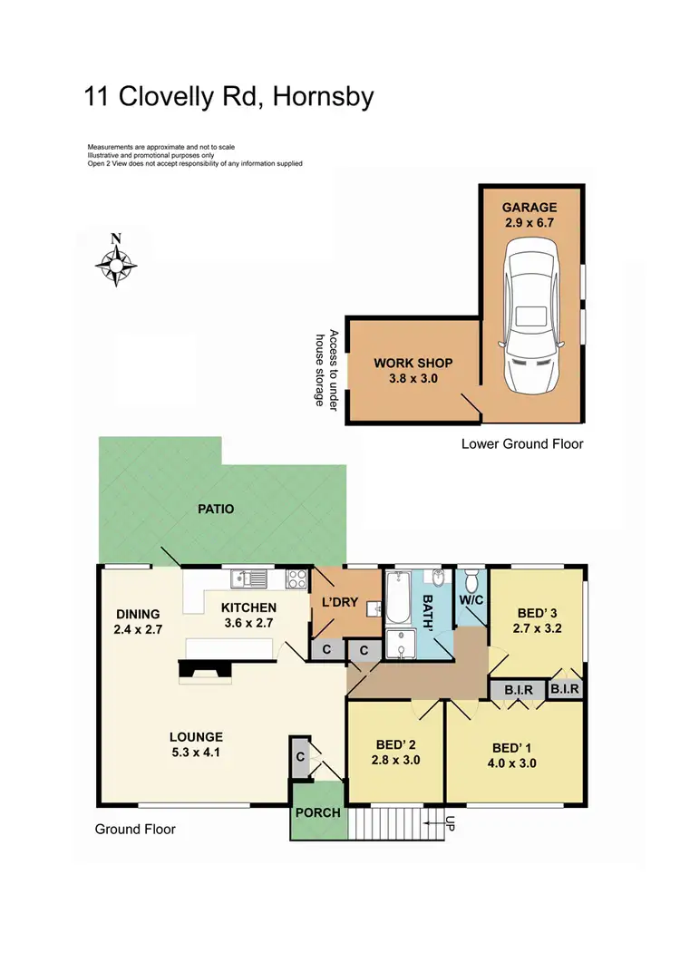 Floorplan of Homely house listing, 11 Clovelly Road, Hornsby NSW 2077
