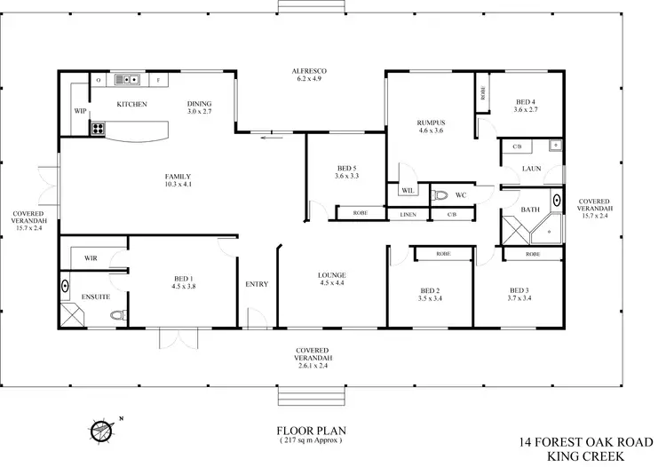 Floorplan of Homely house listing, 14 Forest Oak Road, King Creek NSW 2446
