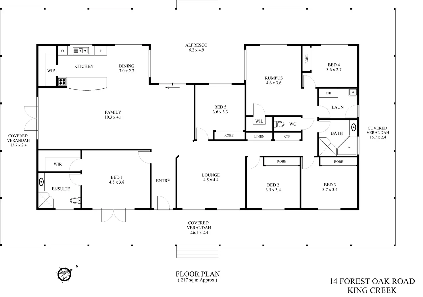Floorplan of Homely house listing, 14 Forest Oak Road, King Creek NSW 2446
