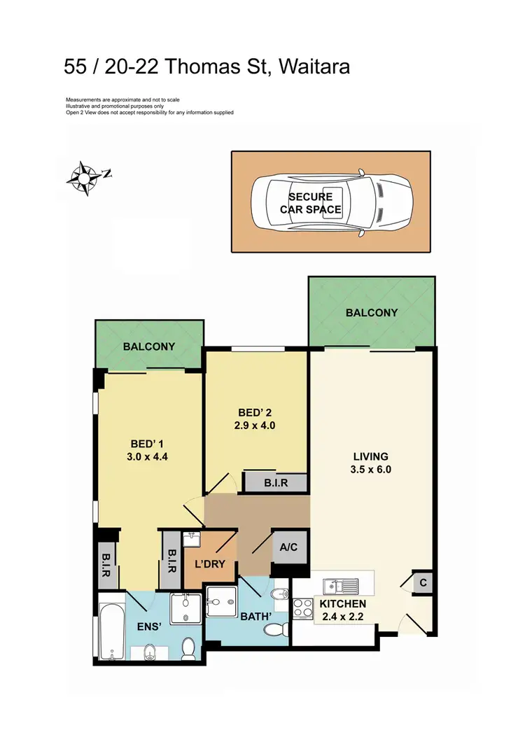 Floorplan of Homely unit listing, 55/20-22 Thomas Street, Waitara NSW 2077