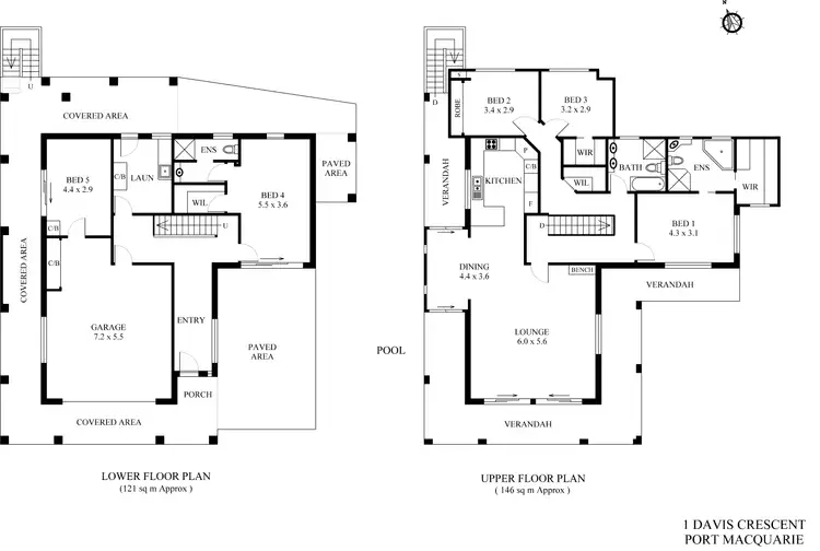 Floorplan of Homely house listing, 1 Davis Crescent, Port Macquarie NSW 2444