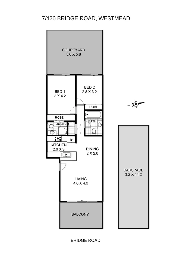 Floorplan of Homely apartment listing, 7/136 Bridge Road, Westmead NSW 2145