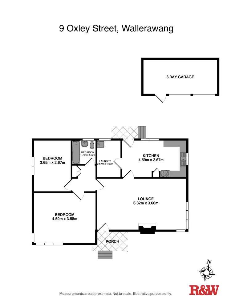 Floorplan of Homely house listing, 9 Oxley Street, Wallerawang NSW 2845