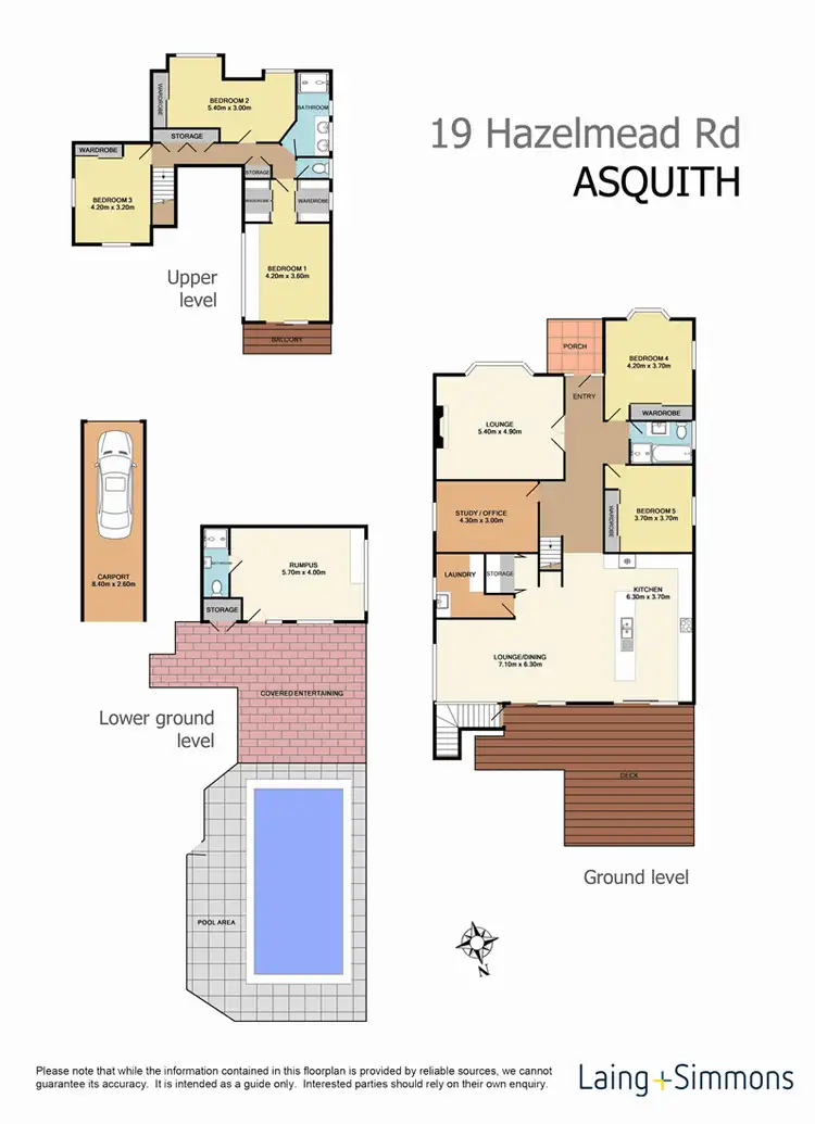 Floorplan of Homely house listing, 19 Hazelmead Road, Asquith NSW 2077