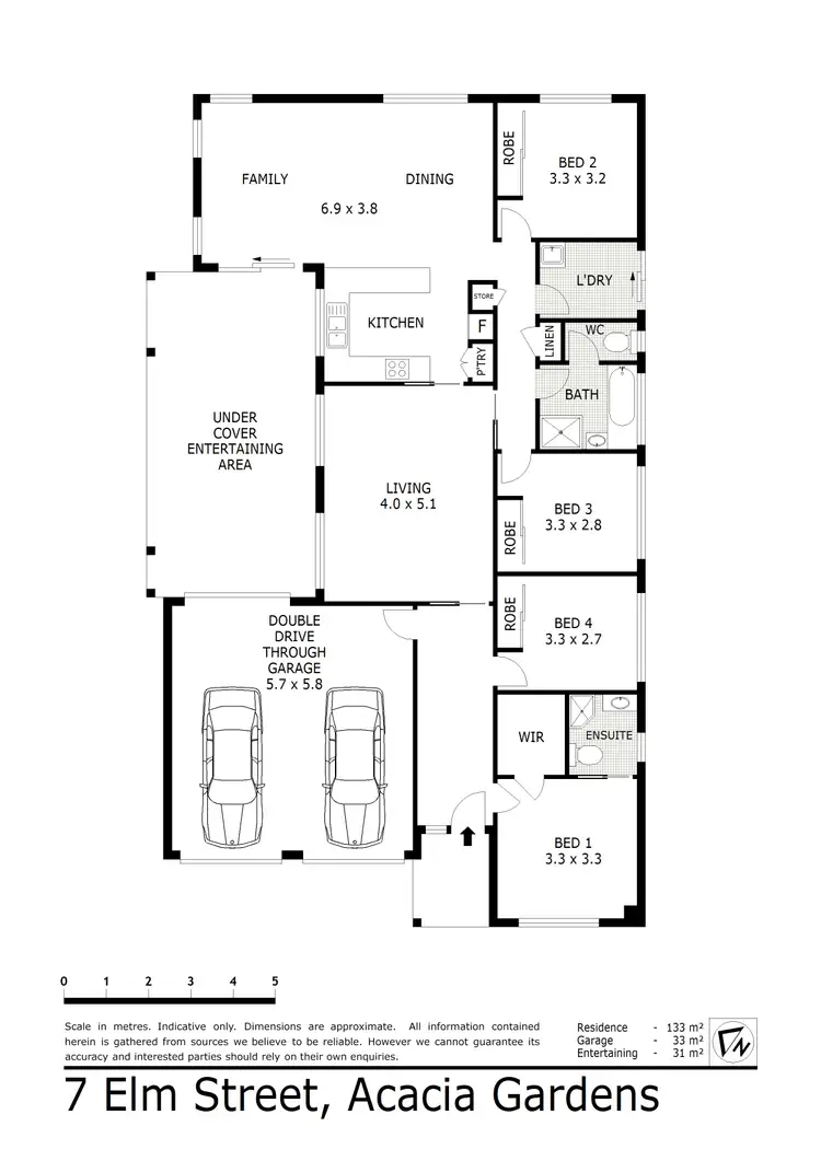Floorplan of Homely house listing, 7 Elm Street, Acacia Gardens NSW 2763