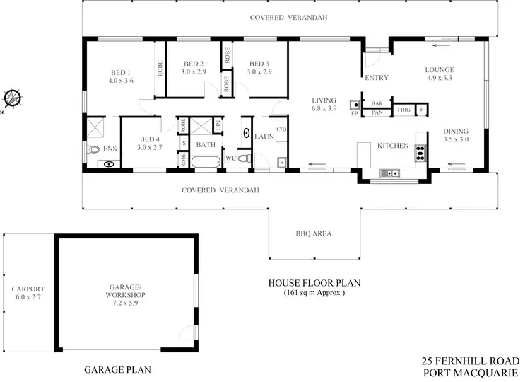 Floorplan of Homely house listing, 25 Fernhill Road, Port Macquarie NSW 2444