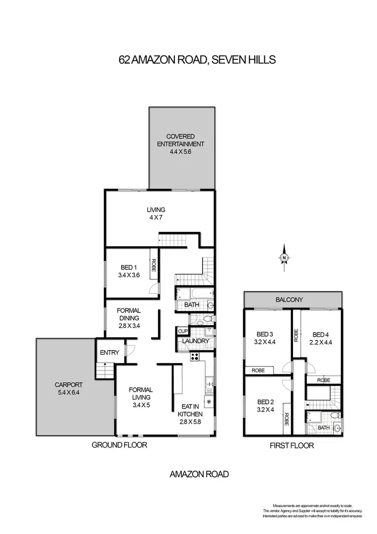 Floorplan of Homely house listing, 62 Amazon Road, Seven Hills NSW 2147