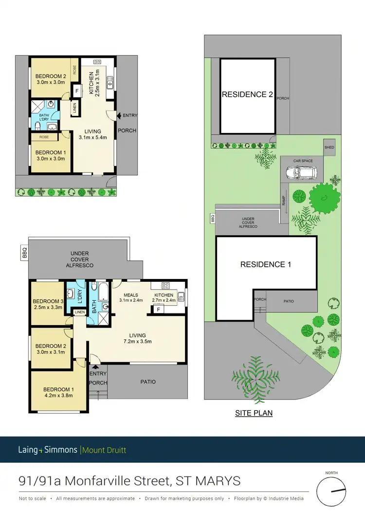Floorplan of Homely house listing, 91 & 91A Monfarville Street, St Marys NSW 2760