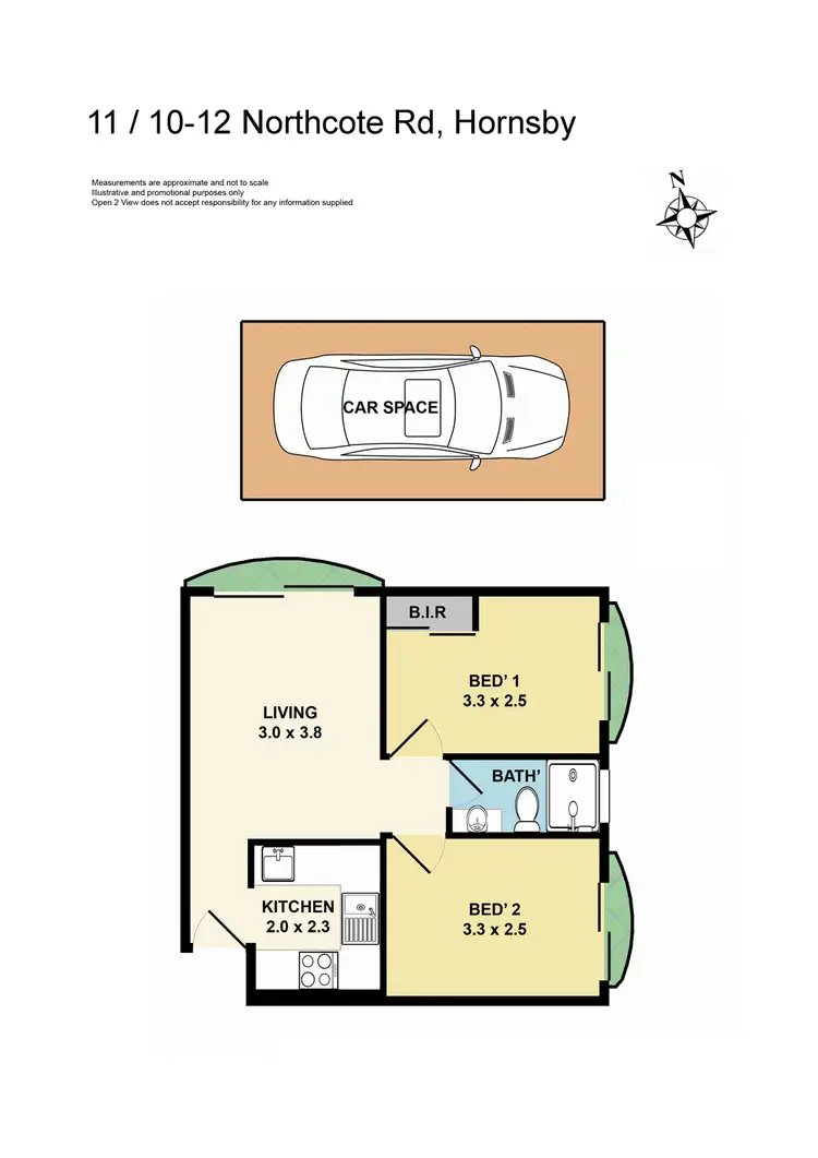 Floorplan of Homely unit listing, 11/10-12 Northcote Road, Hornsby NSW 2077