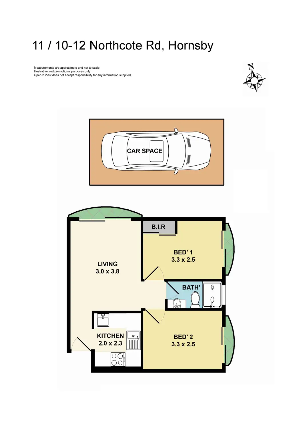 Floorplan of Homely unit listing, 11/10-12 Northcote Road, Hornsby NSW 2077