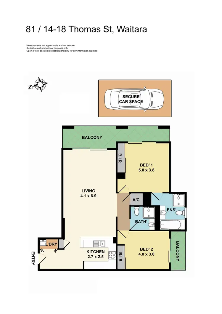 Floorplan of Homely unit listing, 81/14-18 Thomas Street, Waitara NSW 2077