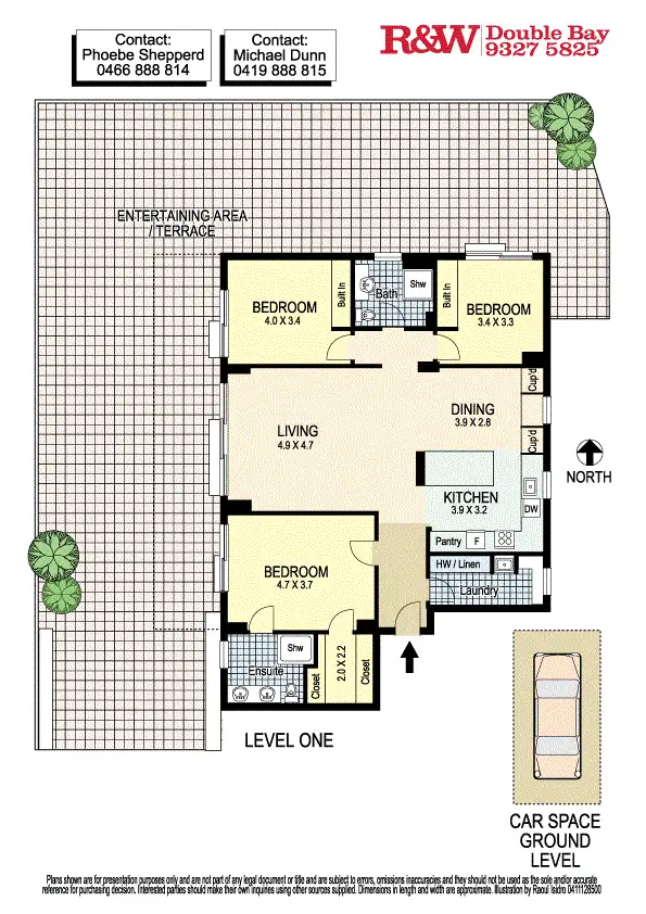 Floorplan of Homely apartment listing, 11/42 New Beach Road, Darling Point NSW 2027