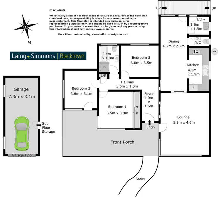 Floorplan of Homely house listing, 6 Valentine Street, Blacktown NSW 2148