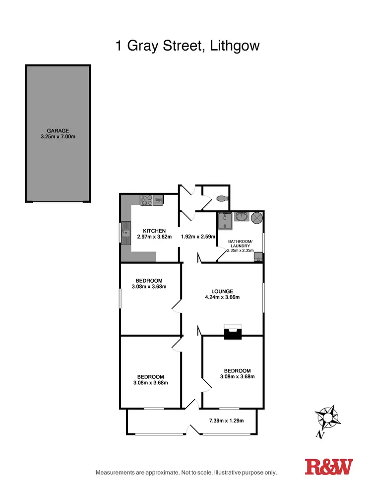Floorplan of Homely house listing, 1B Gray Street, Lithgow NSW 2790
