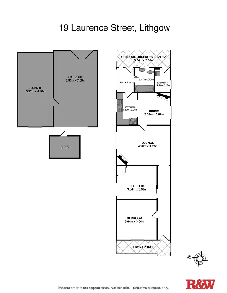Floorplan of Homely house listing, 19 Laurence Street, Lithgow NSW 2790