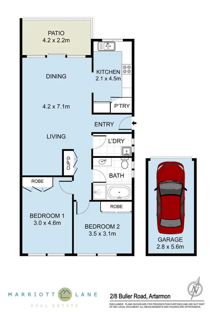 Floorplan of Homely unit listing, 2/8 Buller Road, Artarmon NSW 2064
