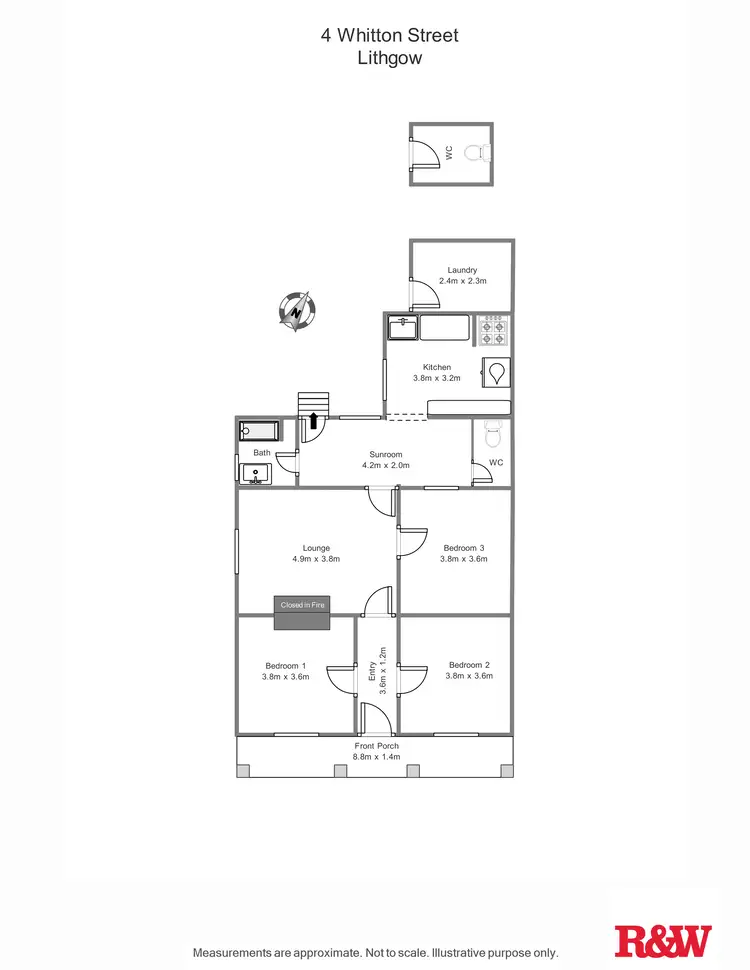 Floorplan of Homely house listing, 4 Whitton Street, Lithgow NSW 2790