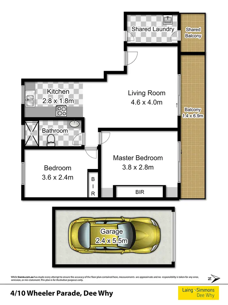 Floorplan of Homely apartment listing, 4/10 Wheeler Parade, Dee Why NSW 2099