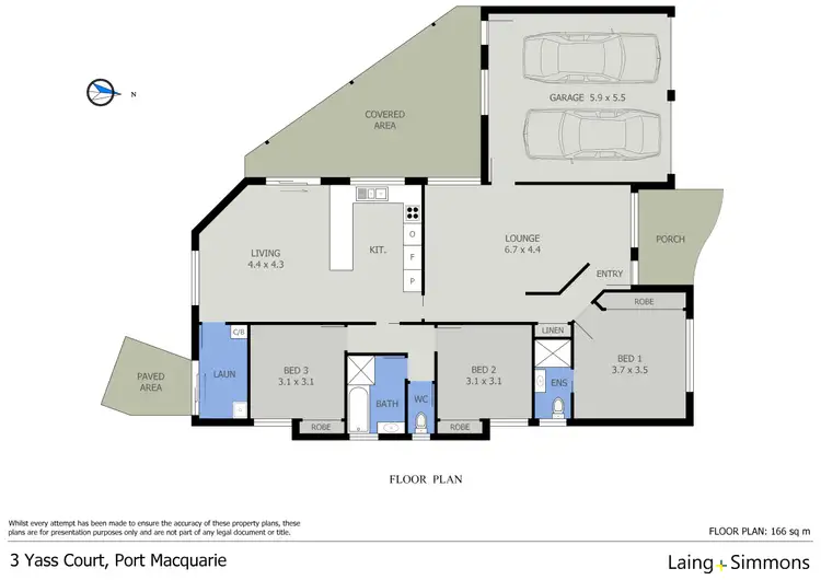 Floorplan of Homely house listing, 3 Yass Court, Port Macquarie NSW 2444