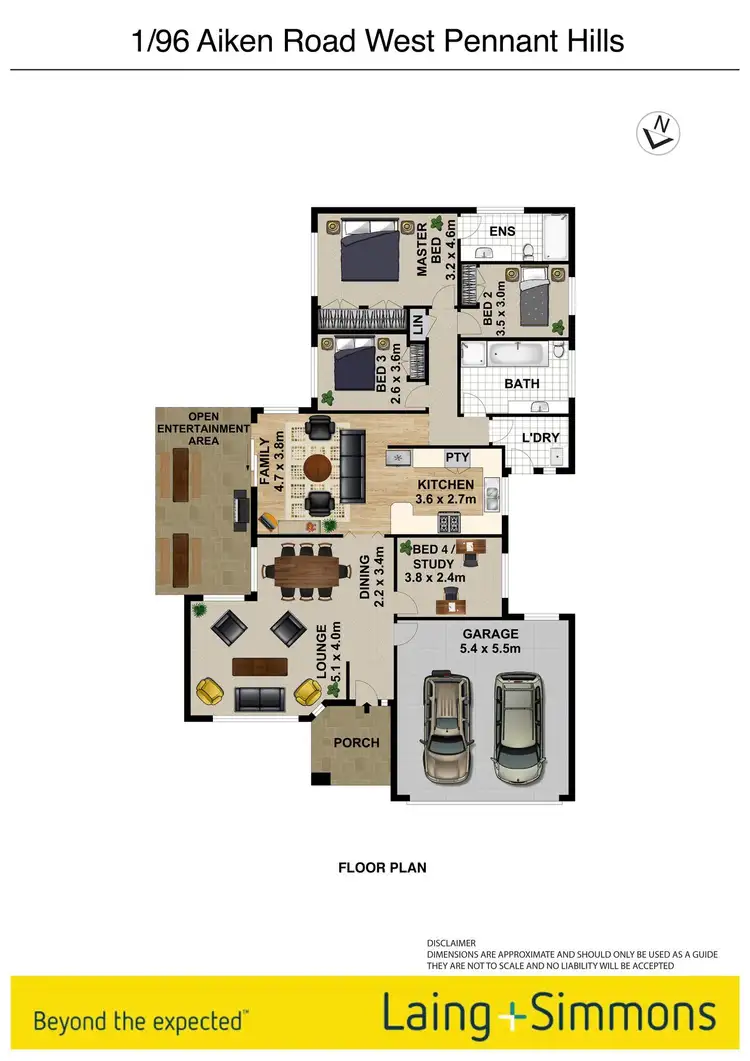 Floorplan of Homely house listing, 1/96 Aiken Road, West Pennant Hills NSW 2125