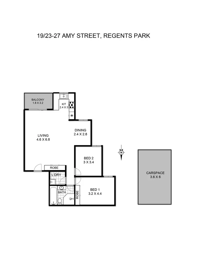 Floorplan of Homely unit listing, 19/21-27 Amy Street, Regents Park NSW 2143
