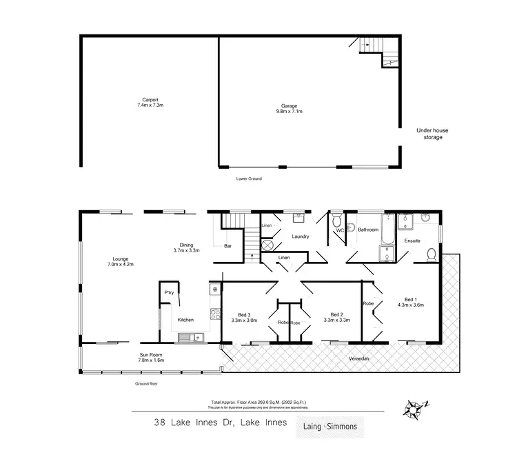 Floorplan of Homely house listing, 38 Lake Innes Drive, Lake Innes NSW 2446