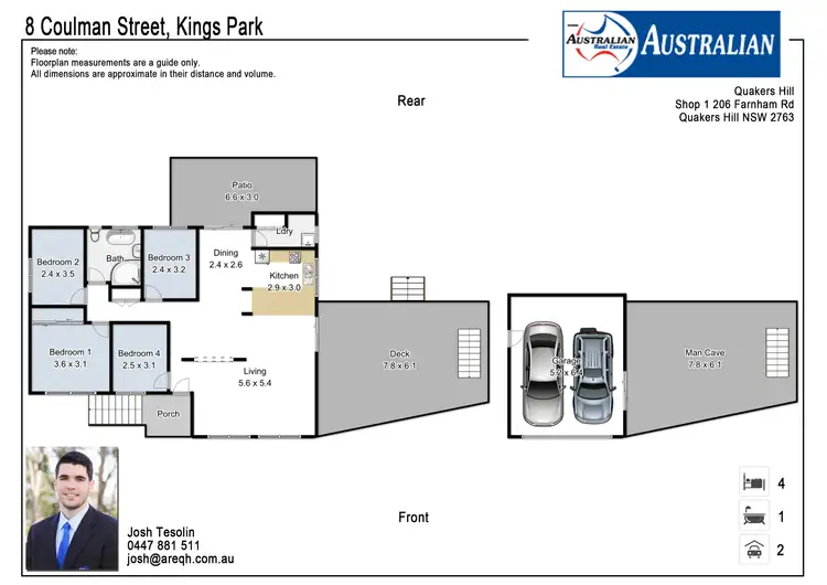 Floorplan of Homely house listing, 8 Coulman Street, Kings Park NSW 2148